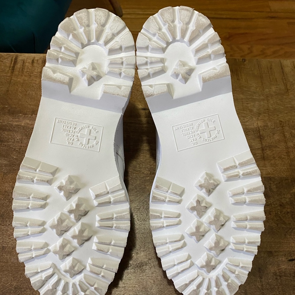 Dr. Martens White Leather Double-Strap Casual Shoes - Picture 2 of 2
